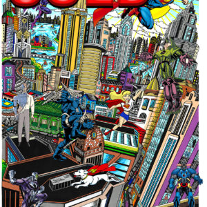 Fazzino "SUPERMAN MEGMENTI A NAPOT – 3D"