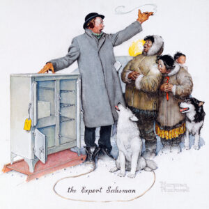 EXPERT SALESMAN • available in Small, Medium and Large sizes