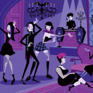 Shag "GOTH NIGHT” (37cm x 65cm)