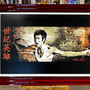 Bruce Lee Enterprises publication “Hero of the Century” by Ngauge (Framed size: 84 x 117cm)