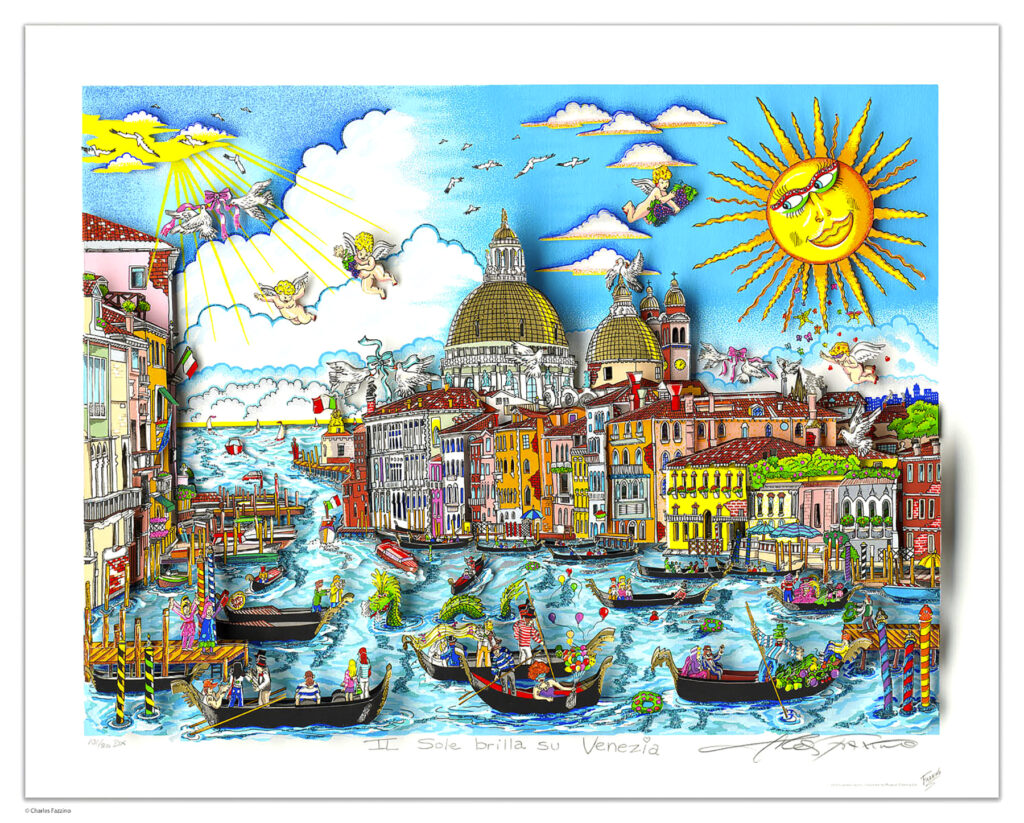 THE SUN RISES OVER VENICE - 3D — BernArt Gallery