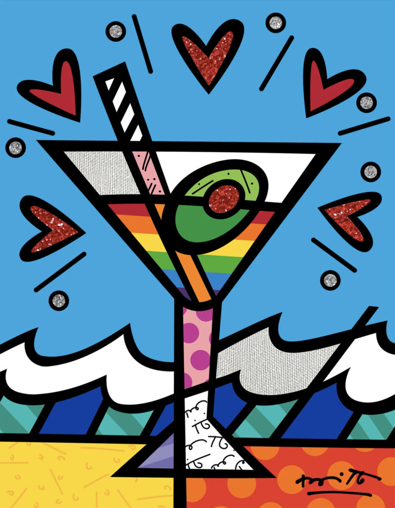 Romero Britto - pop art festmény