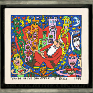 James Rizzi "SANTA IN BIG APPLE"