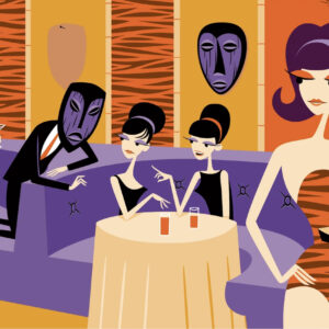 "FOUR MARTINI LUNCH" - in the 1960's New York