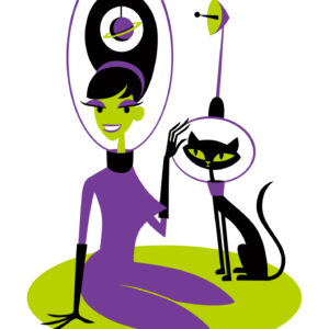 COSMIC-KITTEN • Mini Serigraph!